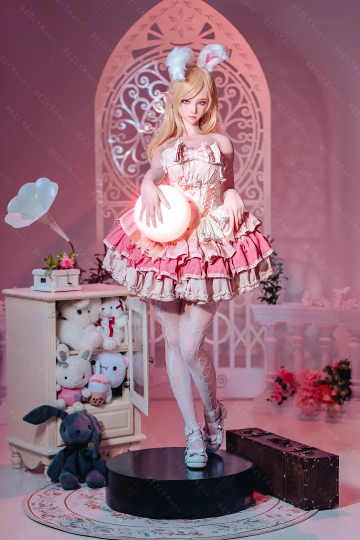 155cm (5ft1) E CUP Lightweight Silicone Sex Doll, Movable Jaw Head Calla